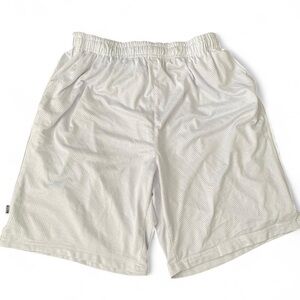Pro club— white mesh basketball shorts